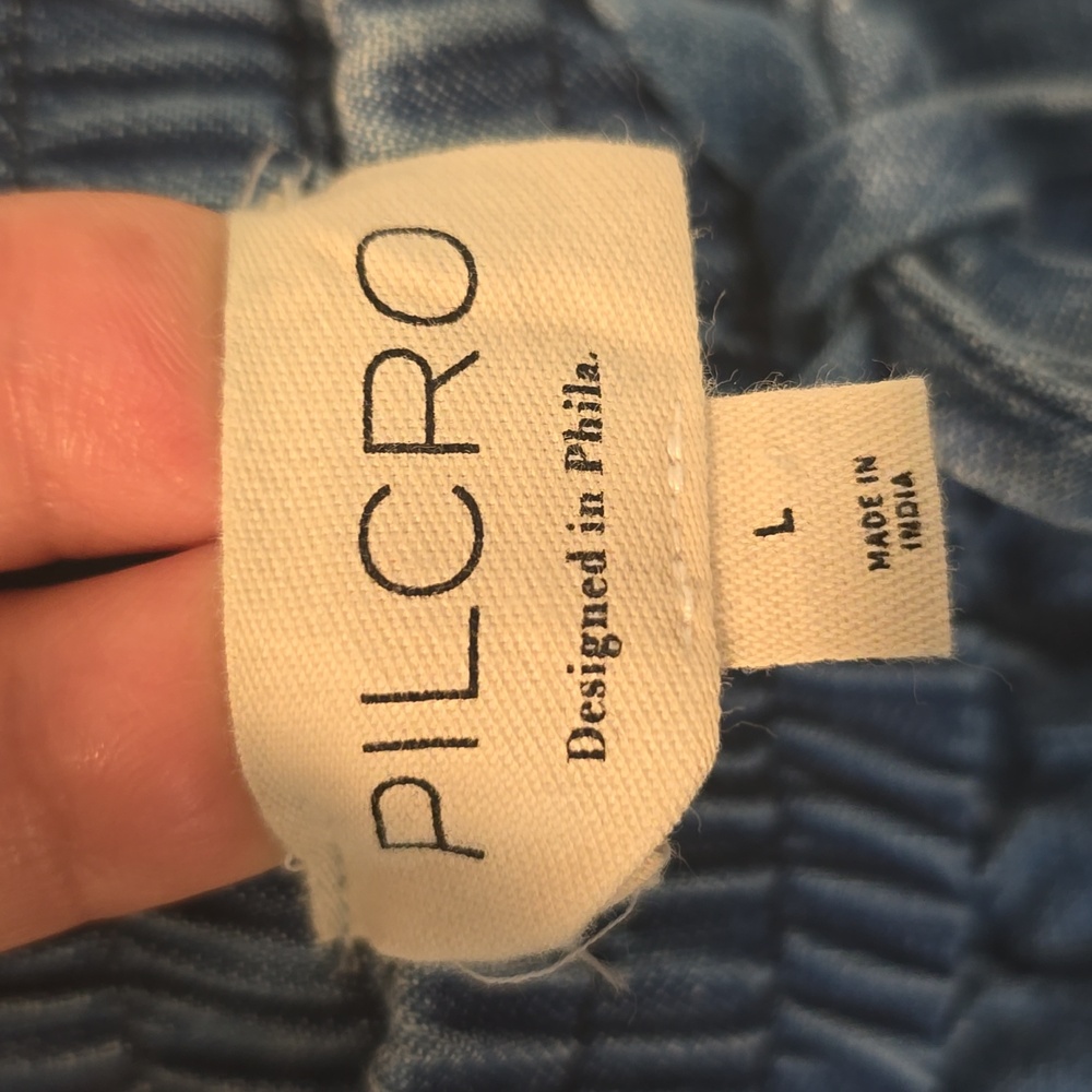 Pilcro High Rise Pull On Joggers Blue Denim - Picture 2 of 10